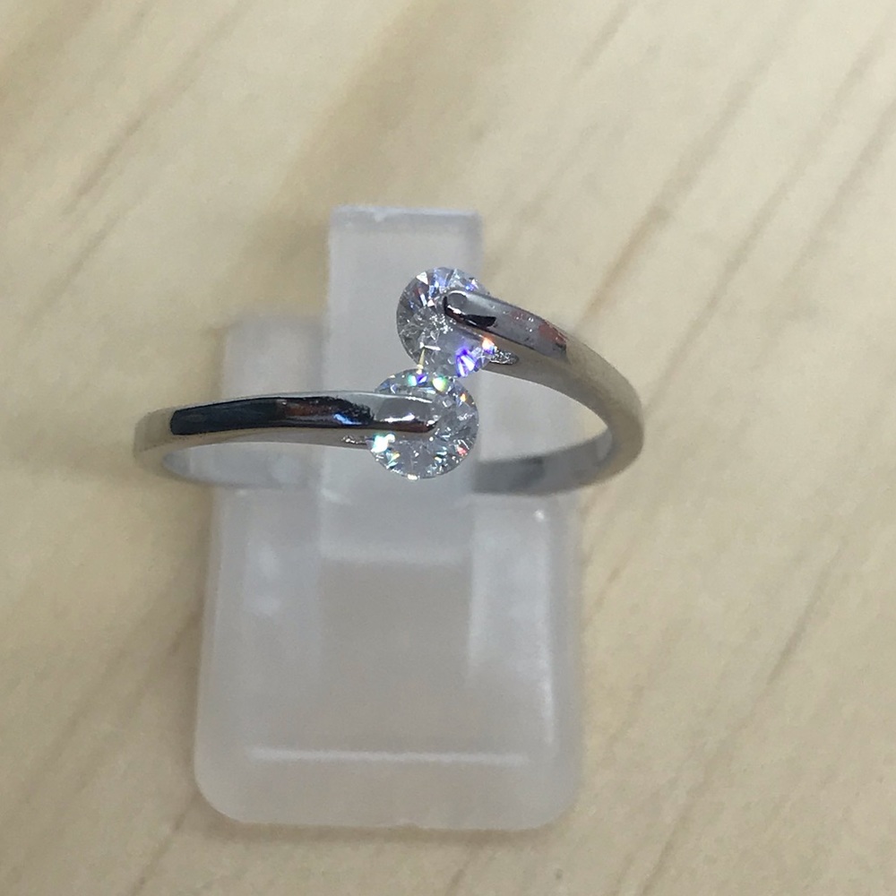 💥 Silver Delicate Adjustable Ring - Picture 3 of 3